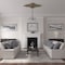Ekena Millwork Melchor Diamond Ceiling Medallion (Canopies up to 4"), 67 1/4"W x 43 3/8"H x 4"ID x 2"P, Warm Silver CM70X43MLWSS - alternate 4